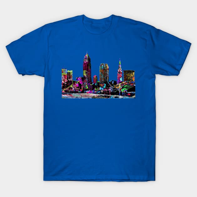 Cleveland in graffiti T-Shirt by rlnielsen4